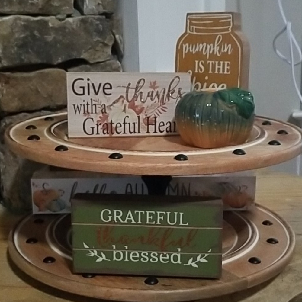 Fall Tier Tray Decor-5 pc. Set (tray not included)